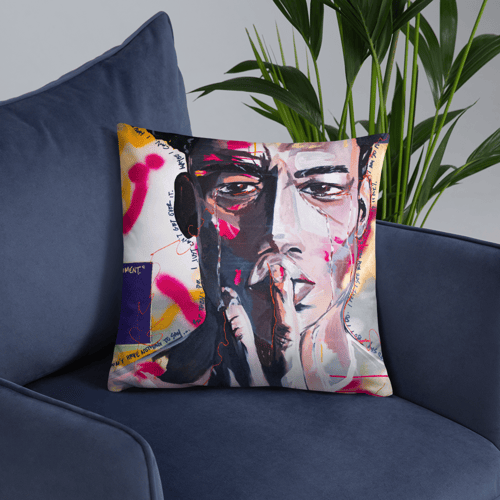 Image of "Detriment" Throw pillow