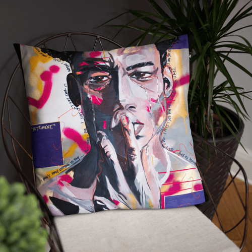 Image of "Detriment" Throw pillow