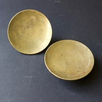 Image 3 of 6" Circular Push-Pull Bronze Handles, French