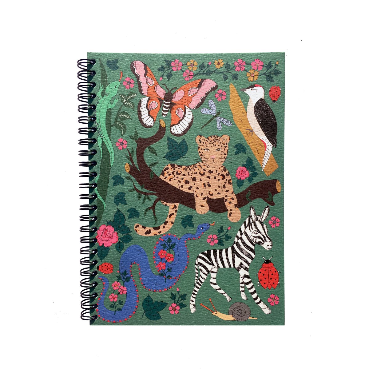 Flora and Fauna Spiral Bound A5 Notebook
