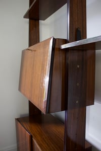 Image 3 of Floor to Ceiling Shelving System Attributed to Dassi, Italy 1950s
