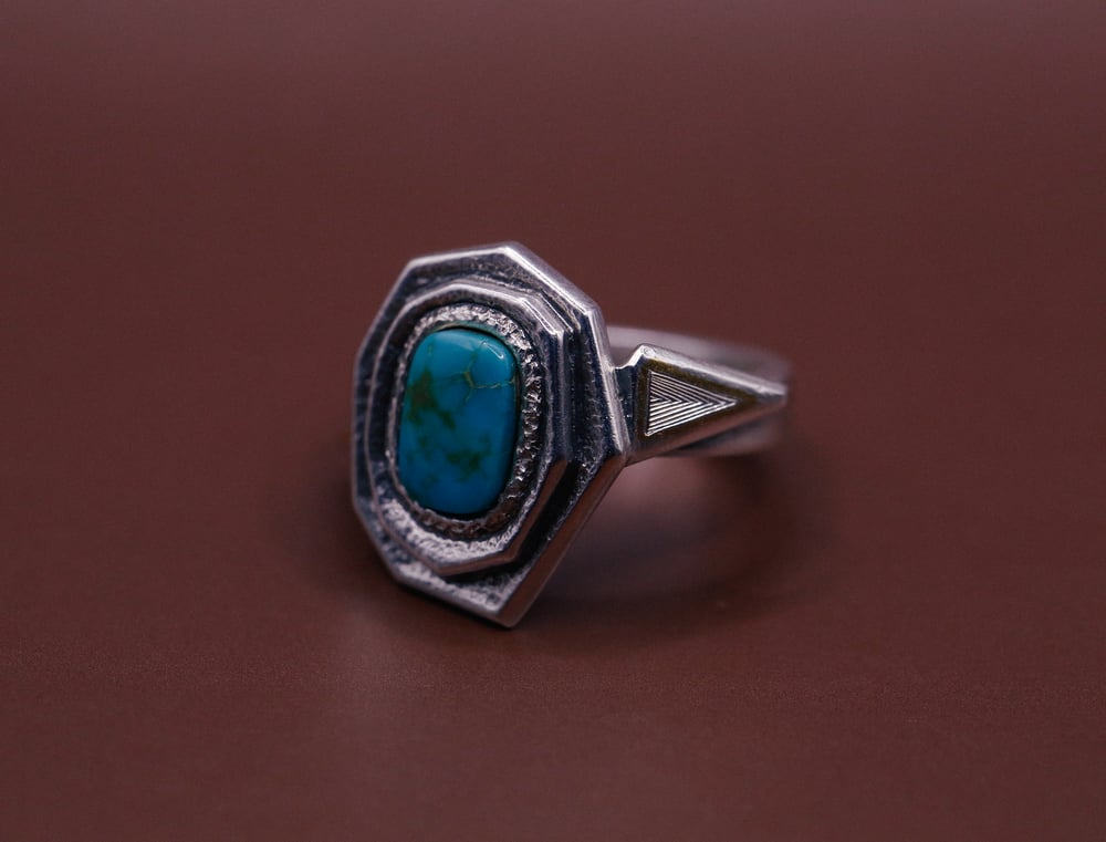 Image of Winged Turquoise Ring 