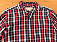 Image 2 of Haversack Japan vintage style plaid button down shirt, size L (fits M)