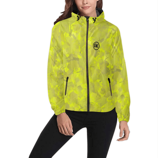 Image of Chartreuse AK Pattern Windbreaker