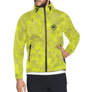 Image of Chartreuse AK Pattern Windbreaker