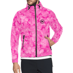 Image of Pink AK Pattern Windbreaker