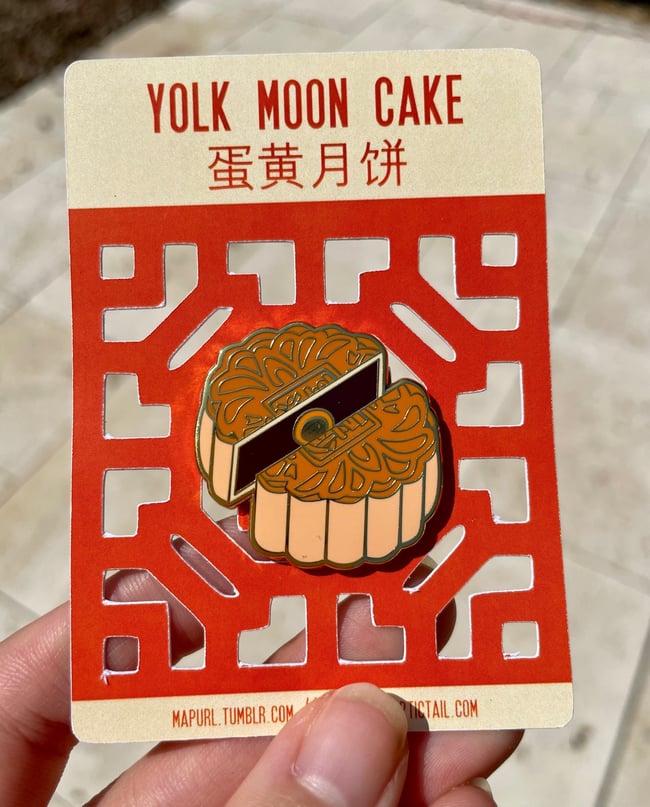 Mooncake Enamel Pin