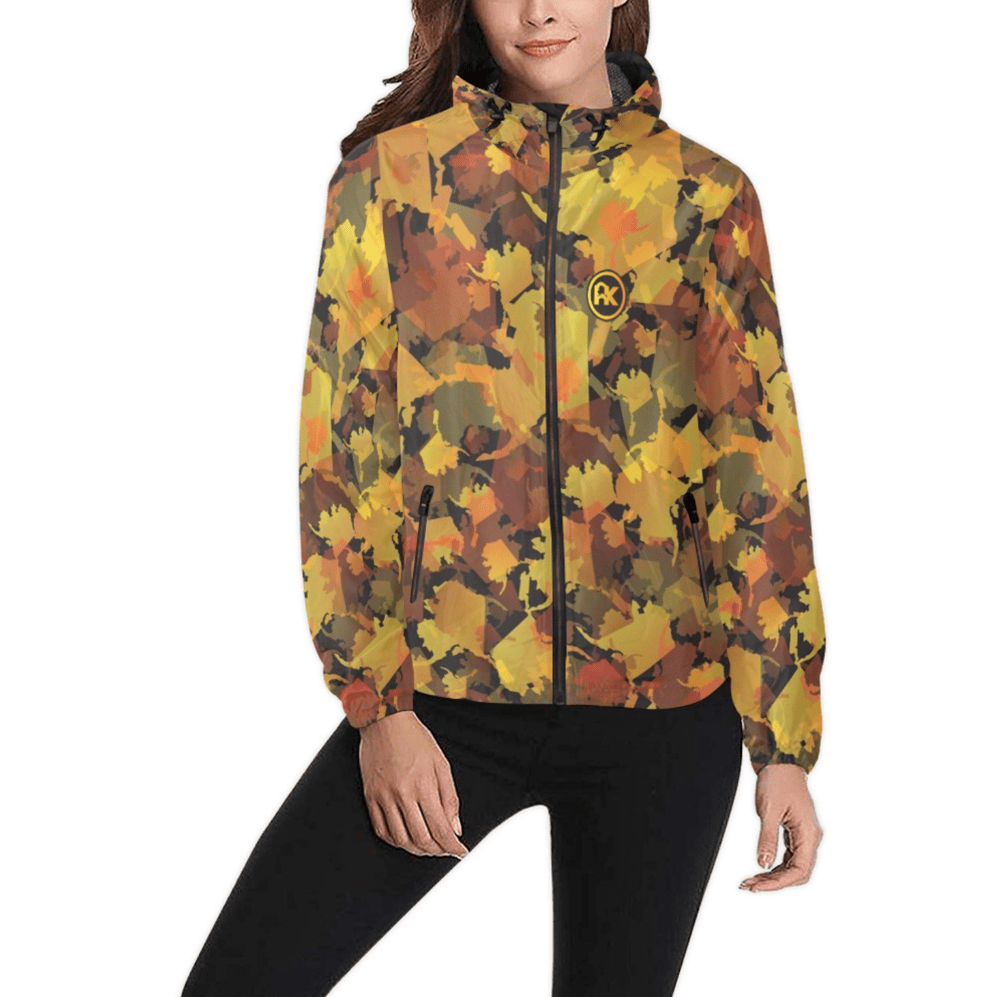 Image of Fall Leaves AK Pattern Windbreaker