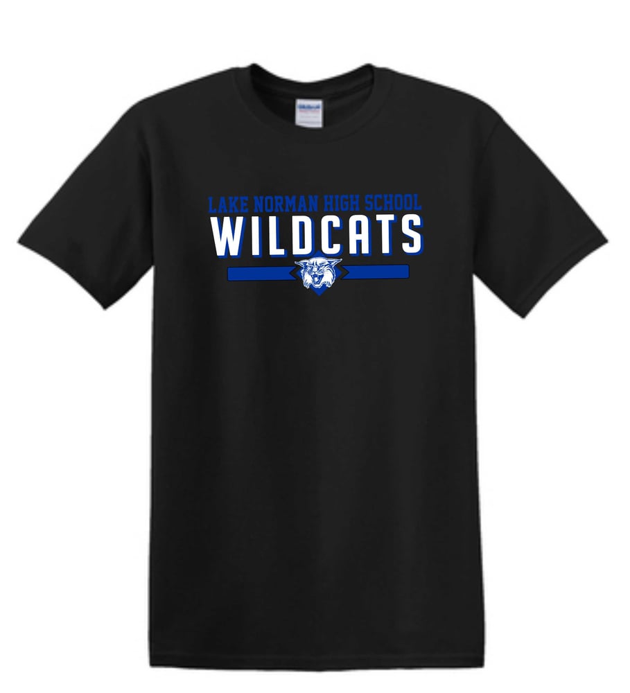 Image of LNHS WILDCATS Classic Tee in Royal - Gray - Black