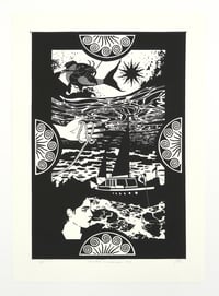 Image 2 of Zephyr Larkin ‘Greedy Fisherman, 1973’. Original work on paper 2021