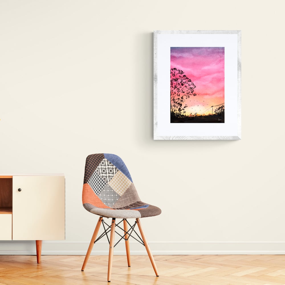 View of warm Spring Evening  - Artwork  -Prints