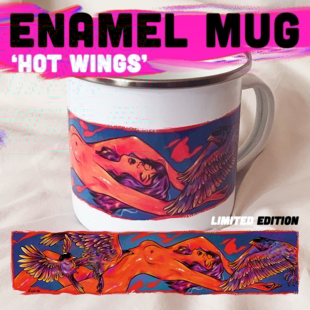 'Hot Wings' - Limited Edition Enamel Mug