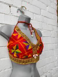 Image 7 of Bralette halter top red and shells