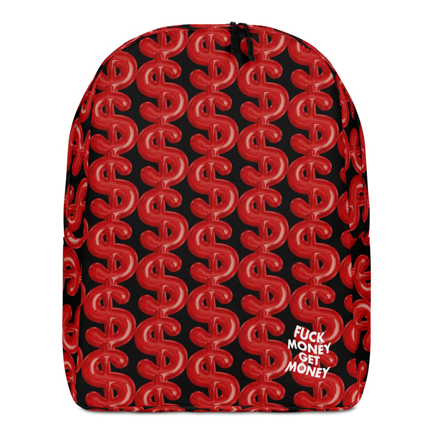 Image of DOLLAR SIGN BACKPACK RED