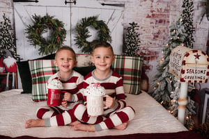 Image of Holiday Bed w/ Milk and Cookies  $175