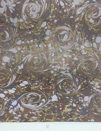 Image 4 of Marbled Paper Chocolate Swirls - 1/2 sheets