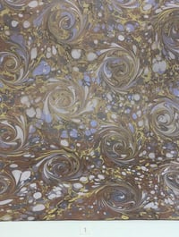 Image 2 of Marbled Paper Chocolate Swirls - 1/2 sheets