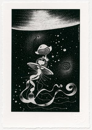 Image of SPACE CACTUS | ART PRINT WITH AR (1 item available)
