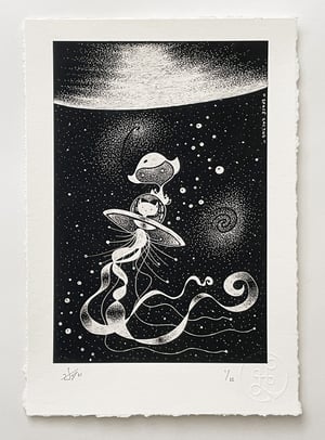 Image of SPACE CACTUS | ART PRINT WITH AR (1 item available)