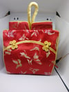 Red  Dragonfly Handbag  &  Black Butterfly Pattern