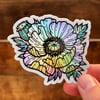 Poppy Holographic Sticker