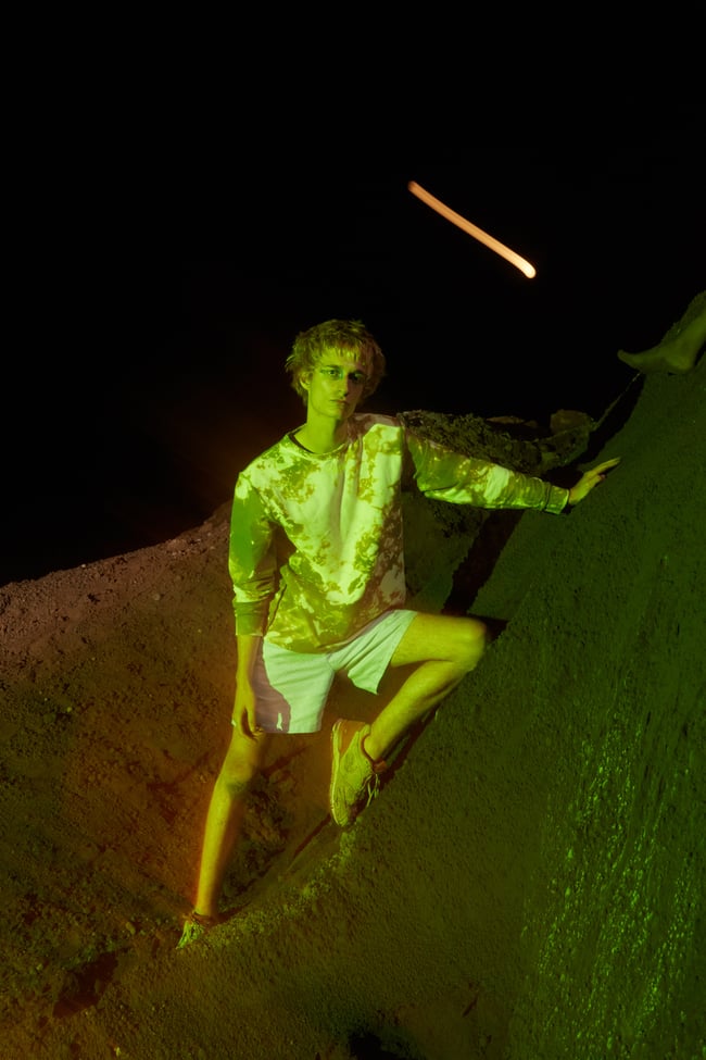 Beige dye heavyweight longsleeve