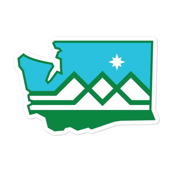 Image of WA State Flag Sticker