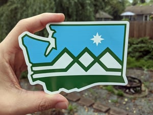 Image of WA State Flag Sticker