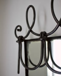 Image 2 of Italian Wall Mirror with Looped Metal Frame
