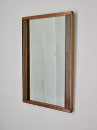Image 1 of Teak Wall Mirror by Hans-Agne Jakobsson, Åhus Sweden, 1950s