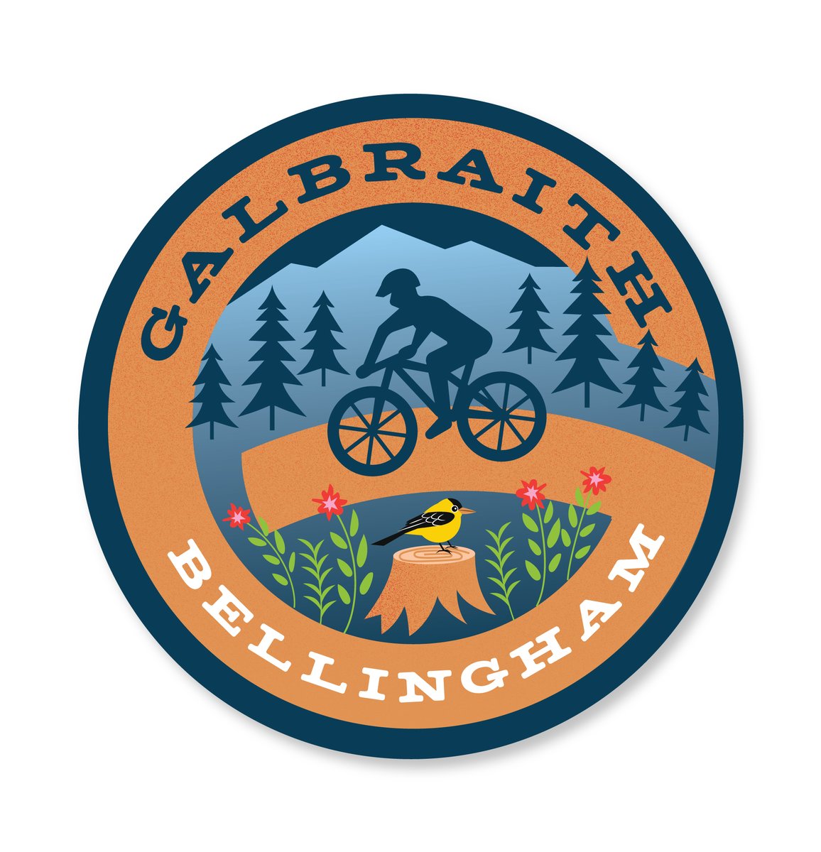 Bellingham Flag — Galbraith Bike Sticker