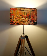 Image 3 of Mushrooms Drum Lampshade by Lily Greenwood (45cm, Floor/Standard Lamp or Ceiling