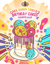 Birthday Cake Coloring Book 