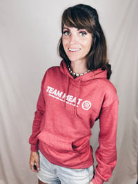 Image 2 of TEAM MEAT - Standard Unisex Hoodie - Red