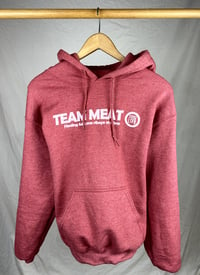 Image 3 of TEAM MEAT - Standard Unisex Hoodie - Red