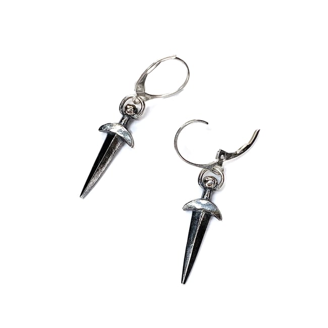 Dagger Earring - Sterling Silver