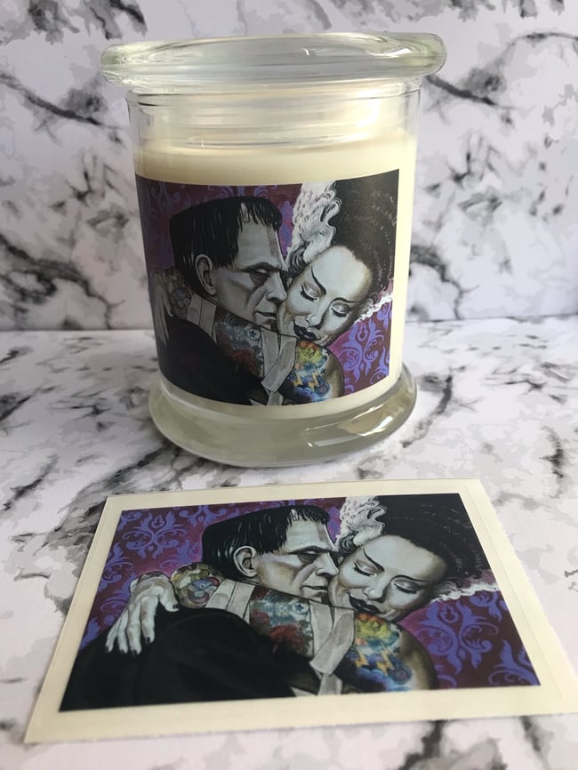 Monster Couple Candle 