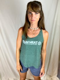 Image 2 of TEAM MEAT - Women's Tank in Green 