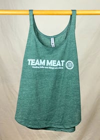 Image 3 of TEAM MEAT - Women's Tank in Green 