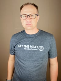 Image 4 of EAT THE MEAT - Dark Gray Unisex Tee