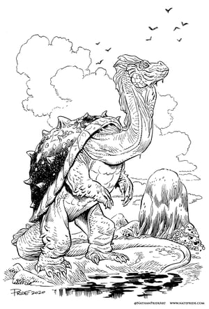 "Turtle Dragon" Smaugust 2020 (Original Art)
