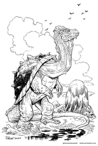 Image 1 of "Turtle Dragon" Smaugust 2020 (Original Art)