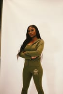 Image 1 of Olive Green " SBIC" 3 piece Active Wear