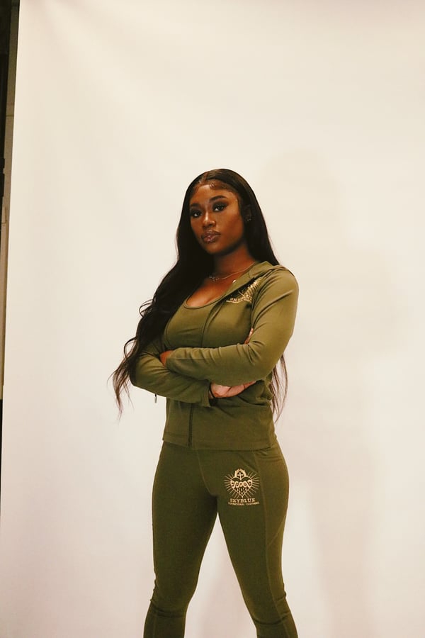 Image of Olive Green " SBIC" 3 piece Active Wear