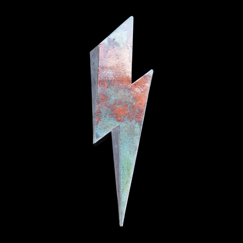 'The Man Who Fell To Earth' Raku Mask and 'Life On Mars' Raku Lightning Bolt