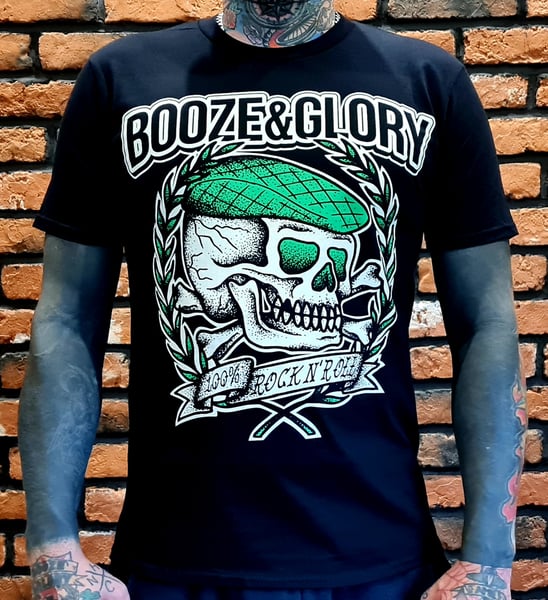 Image of Booze & Glory Skull Tshirt