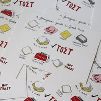 Image 1 of A Foreigners Guide to Greek Toast - Postcard