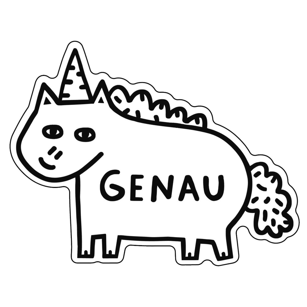 Image of Genau Vinyl Sticker