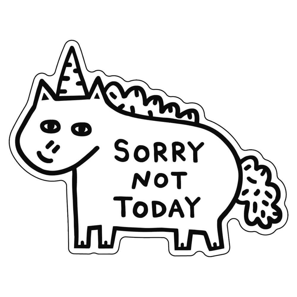 Image of Sorry Vinyl Sticker