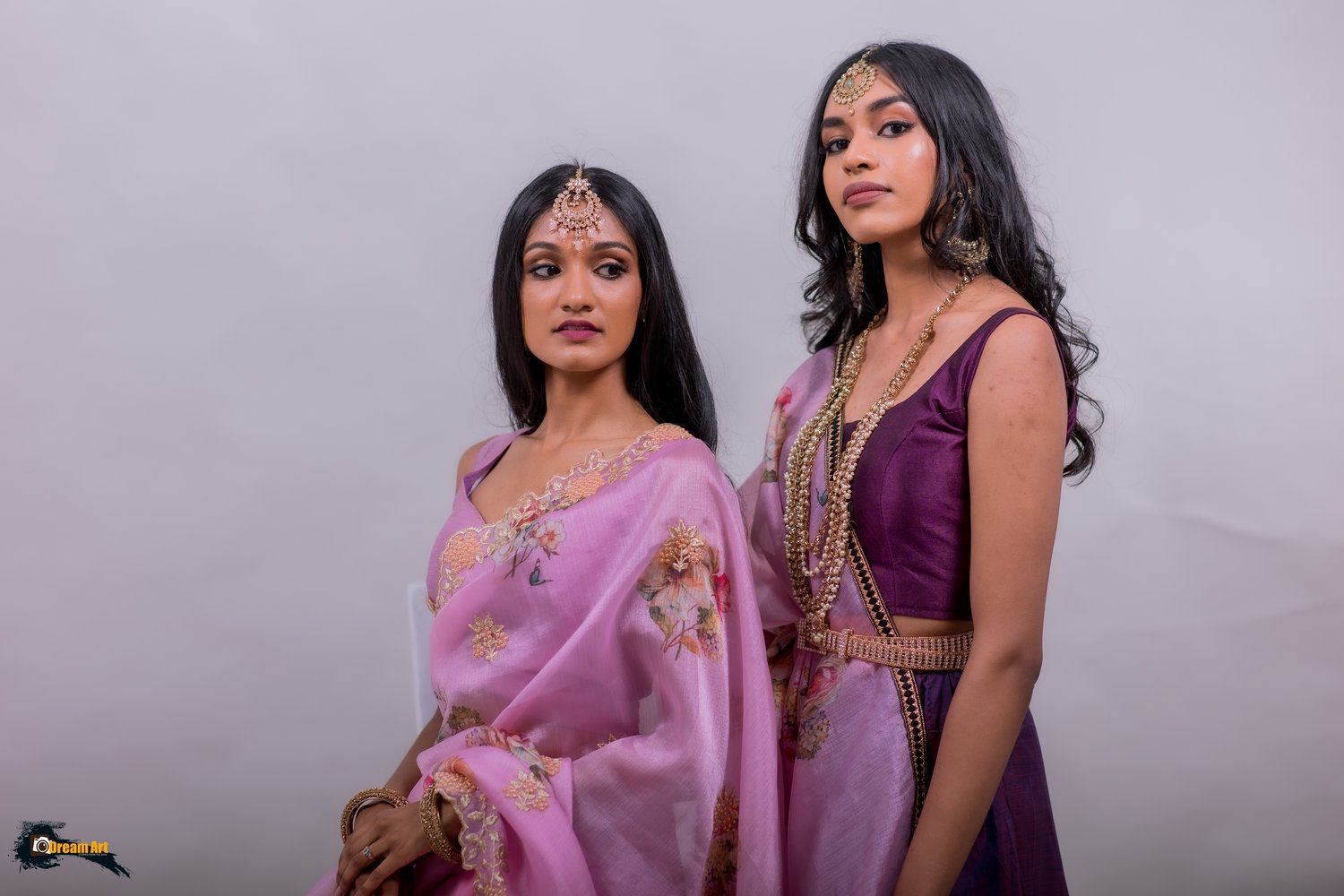 Image of PURPLE AND PINK MIXED LENGHA